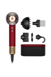 Sèche-cheveux dyson Supersonic Nural Velours Rouge /Or - 1600w-4 niveaux de chaleur - 3 vitesses