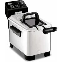 Friteuse TEFAL Semi-Pro Easy Pro 3L Zone Froide et Couvercle de Rangement INOX FR333070