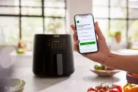 PHILIPS Airfryer XL Digital HD9280, Friteuse sans huile connecte 6.2L , 1,2kg, Gris / NOIR