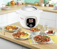 Moulinex COOKEO+ MULTICUISEUR INTELLIGENT 6 PROGRAMMES, 180 RECETTES 6L BLANC CE85BA10