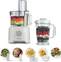 Robot de cuisine compact Multipro FDP303WH de Kenwood 800W محضر طعام كينوود مالتي برو FDP303WH 