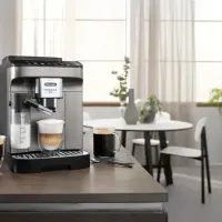 Machine a cafe broyeur capuccino DELONGHI magnifica evo FEB2981TB TITANE- 15 BARS - 7 BOISSONS
