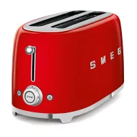 Grille pain SMEG TSF02RDEU ROUGE 1500W 2 FENTES 4 FONCTIONS AVEC Thermostat