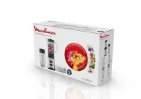 Moulinex Blender PULESO 400W Technologie Powelix-2 vitesses -Bouteille à emporter-Métal-LM17GD10