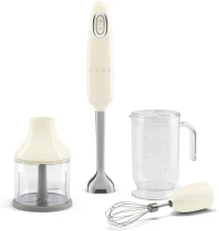Bras Mixeur smeg, Accessoires Inclus, Puissance 700W - HBF03CREU Crème