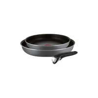 Set Poêles Tefal de 26 cm et 22 cm + poignée Ingenio Minute  L2047502