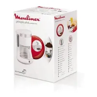 Moulinex Cafetière Filtre Verseuse Principio + Plus -15 Tasses 1000W- FG264100 - Blanc/inox