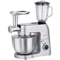 PROFI COOK PC-KM 1189 - Robot petrin - 3 en1 - 1500 Watts - Couleur Argenté
