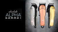 ondeuse à cheveux, gamme PLU Absolute ALPHA Clipper, à batterie, avec 3 boitiers interchangeables