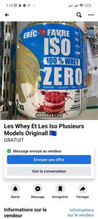 Disponible whey venait de l'Amérique en kg
