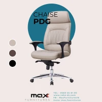 CHAISE PDG - MODERNE - CUIR SYNTHETIQUE - RH-980-P