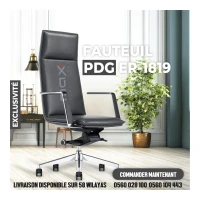 FAUTEUIL OPÉRATEUR - MODERNE - PDG - CUIR SYNTHETIQUE - ER-1819