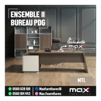 ENSEMBLE DE BUREAU PDG - VIP - IMPORTATION - MTL - 2,20M