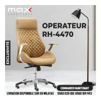 CHAISE OPÉRATEUR - MODERNE - CUIR SYNTHETIQUE - RH-4470-P