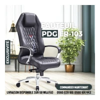 FAUTEUIL OPÉRATEUR - MODERNE - PDG - CUIR SYNTHETIQUE - ER-103