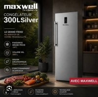 ثلاجات-و-مجمدات-congelateur-maxwell-300l-vertical-no-frost-7-tiroirs-silver-حسين-داي-الجزائر