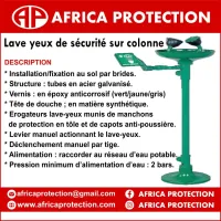 Lave yeux de sécurité sur colonne