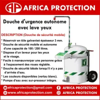 Douche d urgence autonome avec lave yeux