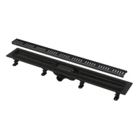 CANIVEAU DE DOUCHE INOX NOIR ALCA
