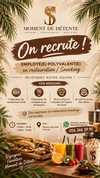 Employé(e) polyvalent(e) en restauration