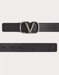 Valentino Garavani CEINTURE EN CUIR DE VEAU SIGNATURE VLOGO