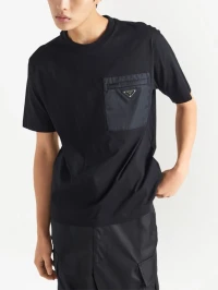 t-shirt Prada Re-Nylon à empiècements
