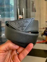 CEINTURE PRADA BLACK MATTE 2025