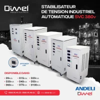 Stabilisateur Andeli Dimel SVC 380V avec garantie سطابيليزتور أندلي ديمال 