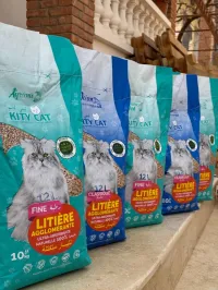 Litière de chat parfumé 