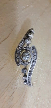 Gourmette perles et diamants