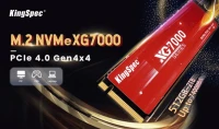 KingSpec xg 7000 1TB PCIe NVMe Gen4 avec dissipateur PS5-Laptop-PC Bureau