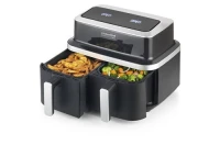 Friteuse KITCHEN CHEF FRITEUSE SANS HUILE DOUBLE 2600w 8.4L NOIR KCPFR84-AIRDUO