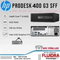 HP PRODESK 400 G3 SFF I5 6EME 4GO RAM 256GO SSD GRAVEUR DVD / CLAVIER - SOURIS - Y-N