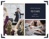 800 DA / heure Cours de Soutien Math/phys à domicile