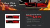 2x 4GB VULCAN DDR4 DESKTOP MEMORY 2400
