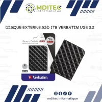 DISQUE DUR EXTERNE SSD 1TB VERBATIM USB 3.2
