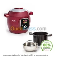 Moulinex Multicuiseur Intelligent Cookeo 180 RECETTES 6L - 1600W - Rouge  Ce85B510