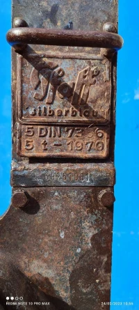 Cric Manivelle 5 tonne  Pfaff-silberblau