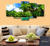 لوحة زخرفية عصرية من الزجاج مناظر طبيعية Cadre Décoratif Moderne En Verre 5 Pies Tableau la natur