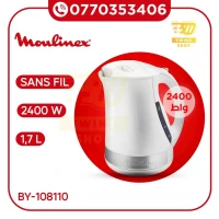 BOUILLOIRE MOULINEX 1.7L Principio Plus By108110-Blanc