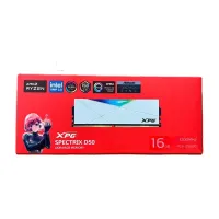 RAM ADATA XPG SPECTRIX D50 - DESKTOP - RGB - 16GB DDR4 - 3200 MHZ - PC4- 25600 - CL16-20-20 - WHITE