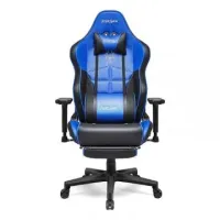 KIROGI SIÉGE GAMING 2076 XL - ACCOUDOIR 5D - REPOSE-PIEDS - ROTATION À 360 - ERGONOMIQUE - BLEU