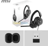 MSI MAESTRO 300 CASQUE GAMING - Design léger USB-C Adaptateur USB-C vers A - Filaire - Noir 