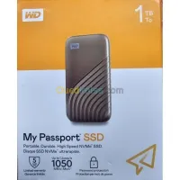 WD MY PASSPORT 1TO SSD VITESSES 1050 MOS - DISQUE DURE EXTERNE MVMe ULTRA RAPID - PORTABLE USB 3.1