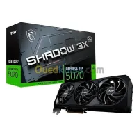 MSI GEFORCE RTX 5070 SHADOW 3X OC - 12GB GDDR7 8K - 2542MHz -G-SYNC- DLSS4 AI -RAY TRACING -HDMIDP 