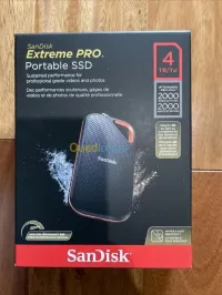 SANDISK Extreme PRO PORTABLE SSD -  4TB USB-C - Up to 2000 MBs