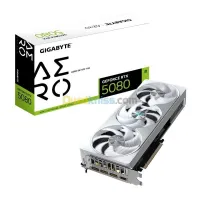 GIGABYTE GEFORCE RTX 5080 AERO OC SFF - 16G GDDR7 -G-SYNC - DLSS4 AI - RAY TRACING - HDMIDP -WHITE 