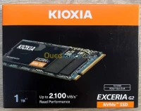 KIOXIA EXCERIA G2 1TB - DISQUE DUR SSD M.2 GEN.3 - UP TO 2100 MBS - FLASH 3D BICS - TBW 3 - BLACK 
