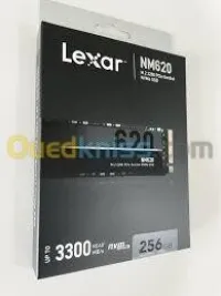 LEXAR NM620 256Go - SSD M.2 - Disque Dur interne - NVMe - jusqu'à 3500 Mos