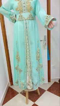 robes-kafton-bleu-vert-ouled-yaich-blida-algerie